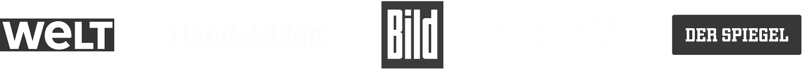 Bekannt aus Bild, Der Spiegel, Frankfurter Allgemeine, Die Welt, Business Insider, Handelsblatt